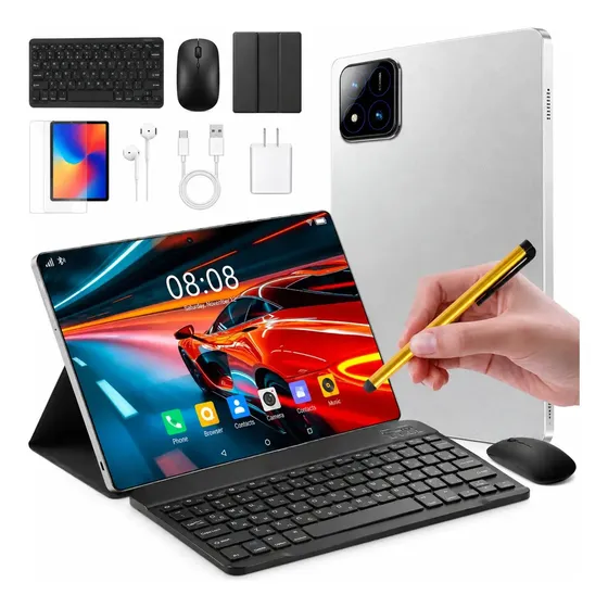Tablet Zeeno Pad 7 Pro HD+ de 11.6" com 16 GB RAM e 512 GB, Android 15 e Teclado