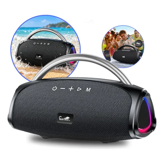 Caixa De Som Bluetooth Potente 300w Graves Bass Boost Alta