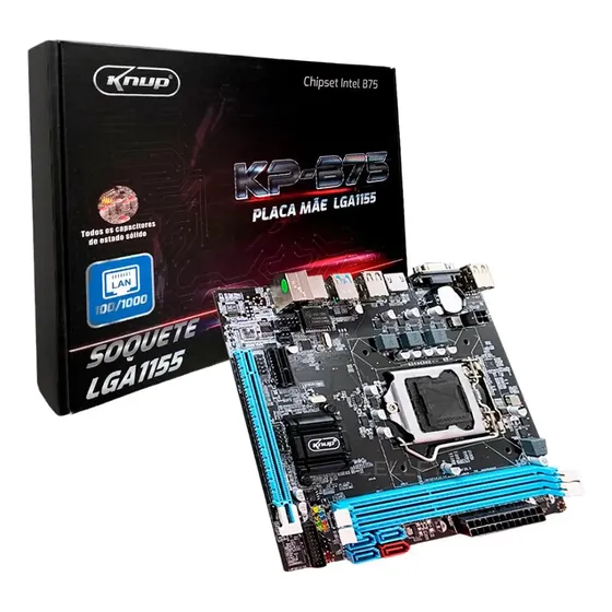 Placa Mãe B75 Lga 1155 B75 Ddr3 Hdmi/dvi/vga Até 16gb Intel