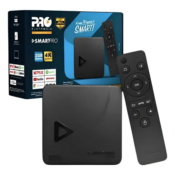 Smart Pro Eletronic Tv Box 4k Android Netflix Youtube