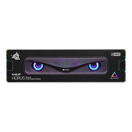 Caixa De Som Para Pc E Notebook 6w Com Led Knup Kp-ro830