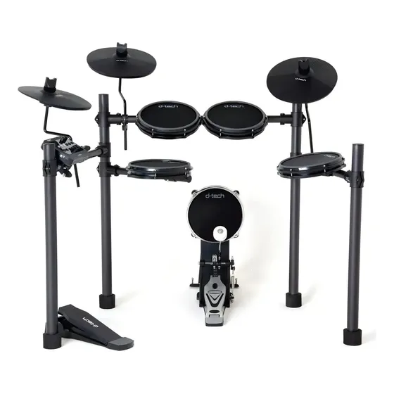 Bateria Eletrônica D-tech Nexus Caixa E Tons Mesh Dual Zone Cor Preto