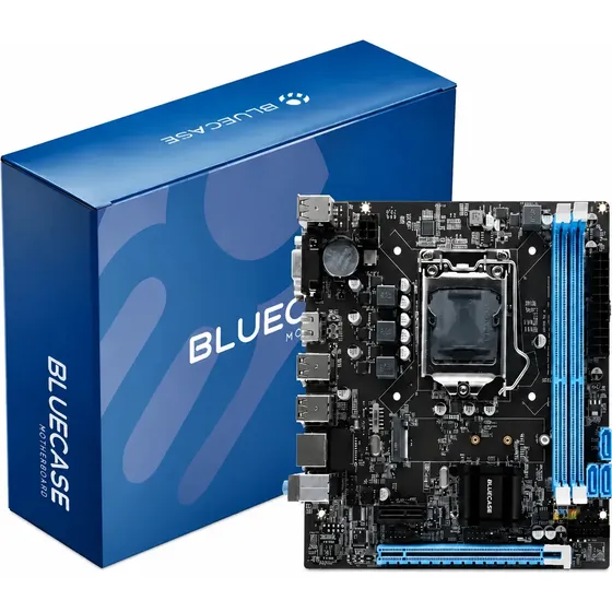 Placa Mãe B75 + Tpm2.0 C/suporte Widowns11 Rede1000 Bluecase
