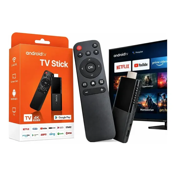 Tv Stick 4k Android 14.0 8gb Ram 128gb Wifi Dual Band 2.4/5g