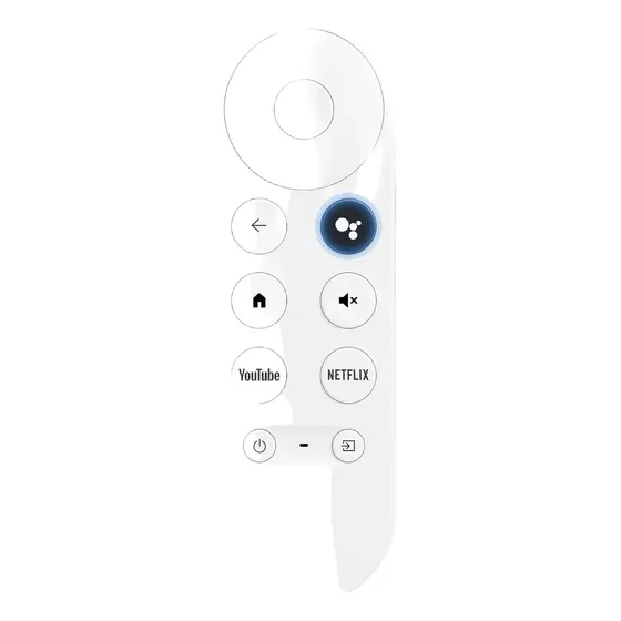 Controle Remoto De Voz G9n9n Para Chromecast 4k Preto