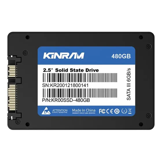 Ssd 480gb 2,5 Sata Iii Para Notebook E Desktop Preto
