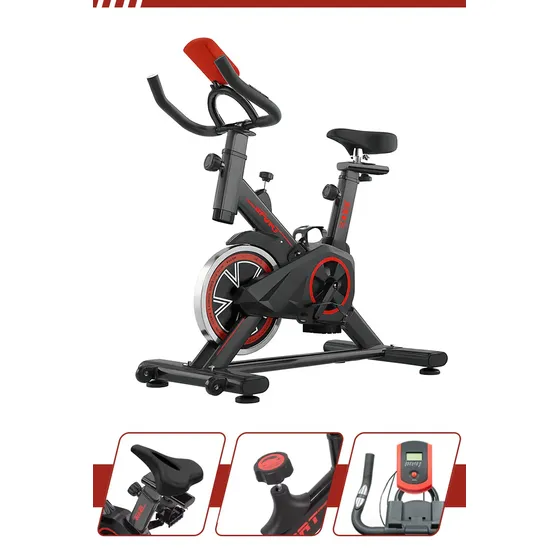 Bicicleta Ergométrica de Spinning Redfin com Roda de 6kg e Display LCD