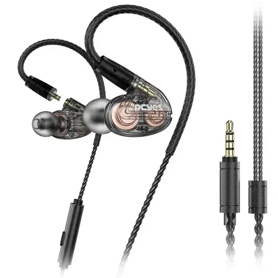 Headset Pcyes Gamer Kheper, Fone Intra Auricular com Cabo Destacável e Microfone