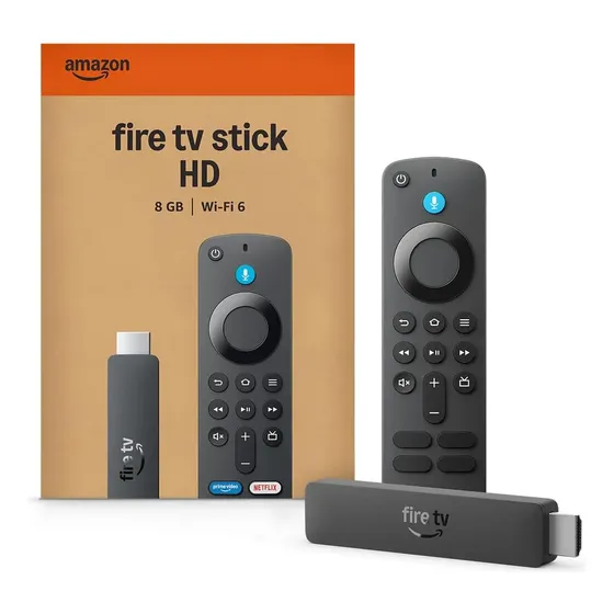 Amazon Fire Tv Stick Hd 8gb Wi-fi 6 Com Controle Por Voz Amazon Fire Tv Stick Hd 8gb Wi-fi 6 Com Controle Por Voz
