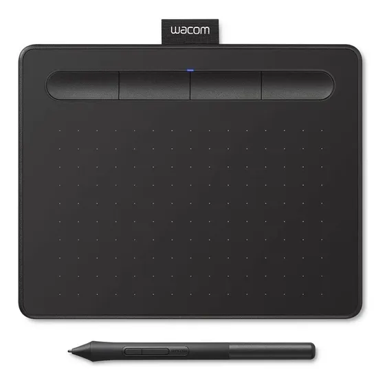 Mesa Digitalizadora Wacom Intuos Pequena Caneta 4k Preto