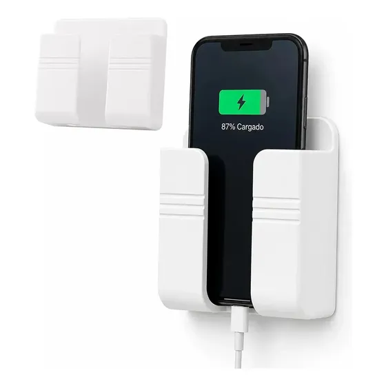 Suporte De Parede Adesivo Para Carregar/apoia/guarda Celular