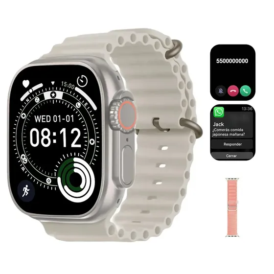 Smartwatch Jiditech BM80pro Sport com Chamadas Bluetooth para Android e iOS