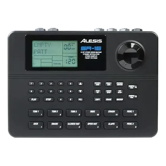 Bateria Eletrônica Alesis Sr16 Portátil com 233 Sons, Preto