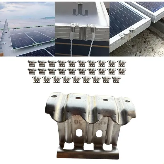 Clipe De Drenagem Fotovoltaico Em Aço Inoxidável 30 .`
