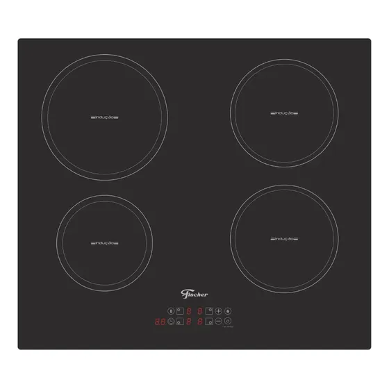 Cooktop De Indução Fischer 4b Vitrocerâmica Com Touch 220v