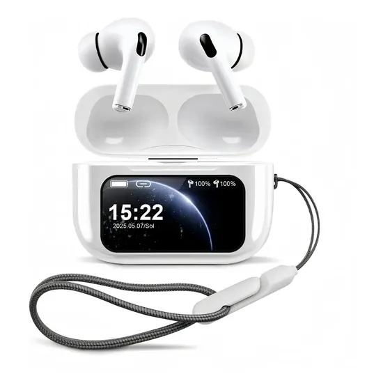 Fone de Ouvido In-ear Bluetooth 5.4 ,Com Cancelamento De Ruído Anc Branco