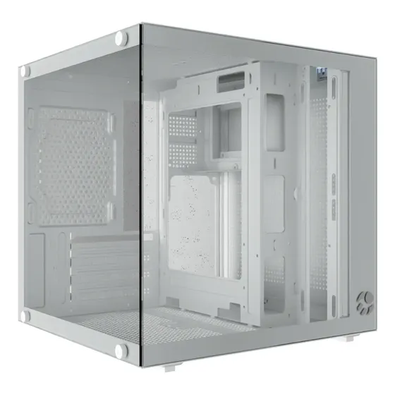Gabinete Gamer Bluecase BG-066 Life Branco com Vidro Temperado para mATX e Mini-ITX