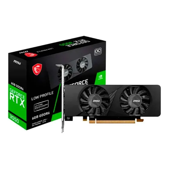 Placa De Vídeo Msi Geforce Rtx 3050 Lp Oc 6gb Gddr6 96 Bits