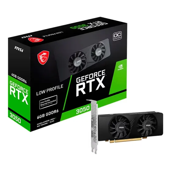 Placa De Vídeo Msi Lp Oc Nvidia Geforce Rtx-3050 6gb Gddr6