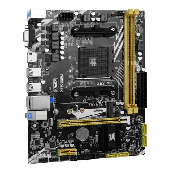 Placa Mãe Amd A520 Ryzen Am4 Ddr4 Hdmi 16gb 6 Gb Usb 3.0