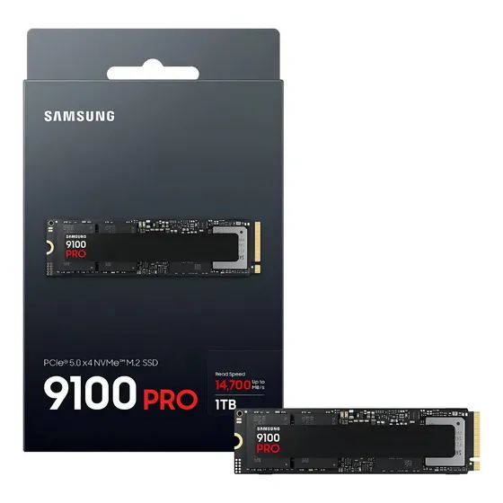Ssd Samsung 9100 Pro 1tb Nvme Gen5 X4 Leitura 14700mb/s Grav