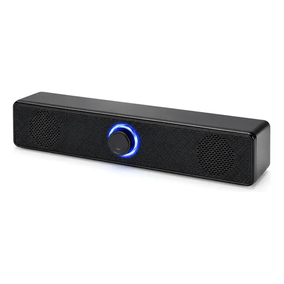 Caixa De Som E-1002 Soundbar 6w Rms Usb P2 3,5mm Para Pc Aux