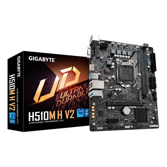 Placa Mãe Gigabyte Para Intel Lga 1200 H510m H V2 Placa Mãe Gigabyte Para Intel Lga 1200 H510m H V2