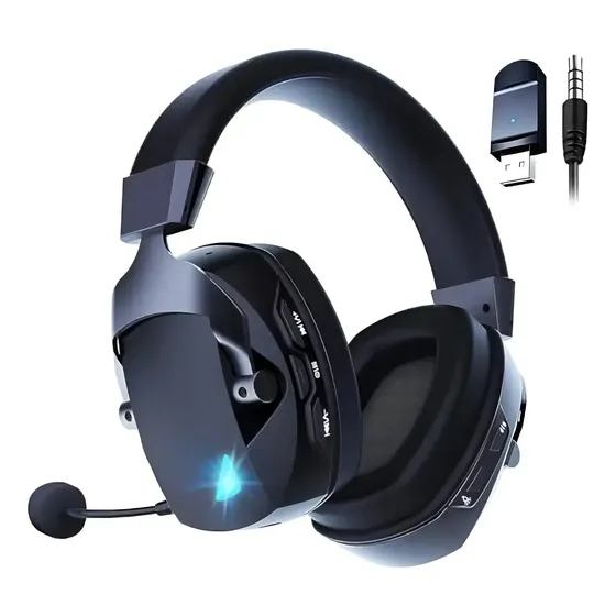 Headset Gamer Sem Fio Com Bluetooth E Microfone Ps5/ps4/pc