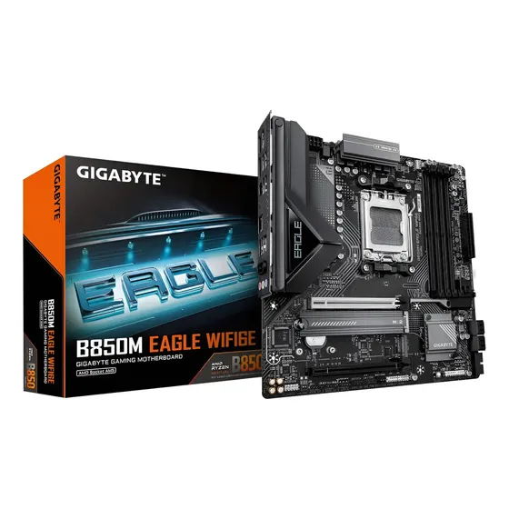 Placa Mãe Gigabyte B850m Eagle Wifi6e Am5 Matx Ddr5 Preto