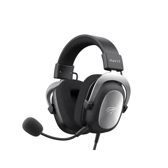 Headset Gamer Havit Hv-h2002d Drivers 53mm Microfone 3.5mm - Silver Edition Headset Gamer Havit Hv-h2002d Drivers 53mm Microfone 3.5mm - Silver Edition