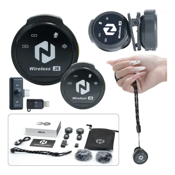 Microfone Sem Fio Lapela Zcco J6 Tpye-c Lightning Anti Ruído Microfone Sem Fio Lapela Zcco J6 Tpye-c Lightning Anti Ruído