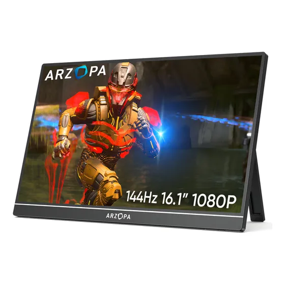 Monitor 144hz Gamer Portátil Arzopa Z1f 16.1 Full Hd Ips Cinza-escuro
