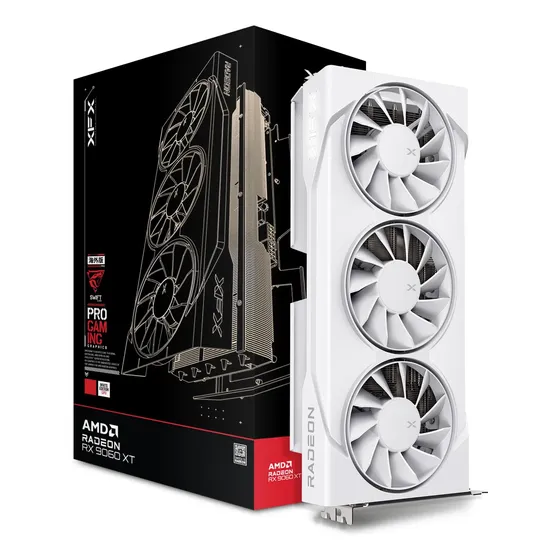 Placa De Vídeo Xfx Swift Amd Radeon Rx 9060 Xt De 16 Gb Placa De Vídeo Xfx Swift Amd Radeon Rx 9060 Xt De 16 Gb