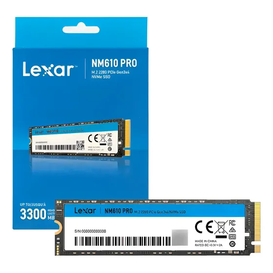 Ssd M.2 Nvme Lexar Nm610 Pro 500gb Pcie Gen3x4 3300mb/s Pret Ssd M.2 Nvme Lexar Nm610 Pro 500gb Pcie Gen3x4 3300mb/s Pret