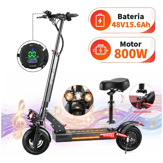 Bolin M4 Scooter Patinete Elétrico Para Adultos 800w Três Velocidades Alcance De 42km/h Autonomia De 36km Estrutura Em Liga De Alumínio Bluetooth Tela Design Dobrável Cor Laranja Bolin M4 Scooter Patinete Elétrico Para Adultos 800w Três Velocidades Alcance De 42km/h Autonomia De 36km Estrutura Em Liga De Alumínio Bluetooth Tela Design Dobrável Cor Laranja