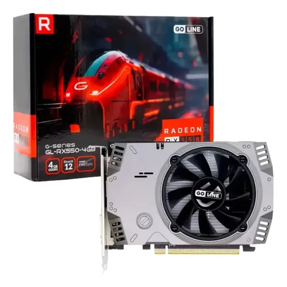 Placa De Vídeo Goline Rx 550 4gb Gddr5 128-bit Pcie Hdmi Di Placa De Vídeo Goline Rx 550 4gb Gddr5 128-bit Pcie Hdmi Di