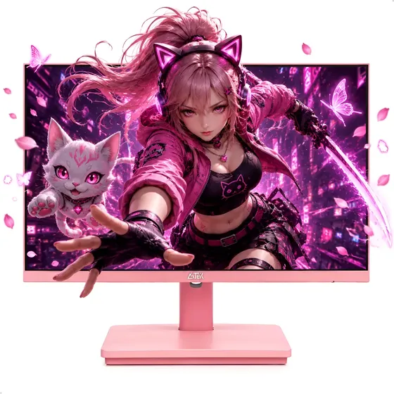 Aitek Delta-m2410ra Monitor Led 24 Full Hd Rosa Gamer Amd
