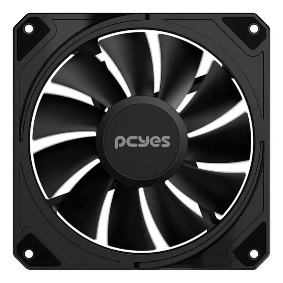 Fan Pcyes Para Gabinete Sangue Frio 3 Black Vulcan 120mm