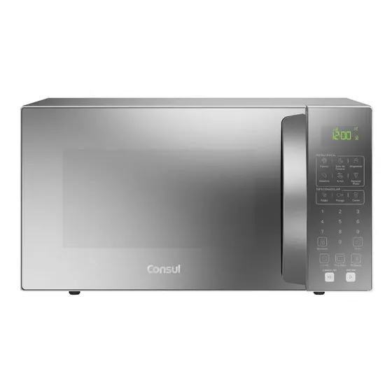 Micro-ondas Consul 32 Litros Cor Cinza Espelhado Com Menu Fá