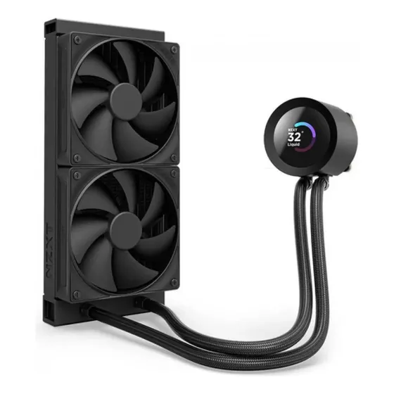 Water Cooler Nzxt Kraken Plus 240 Preto Com Tela Lcd 240mm Preto