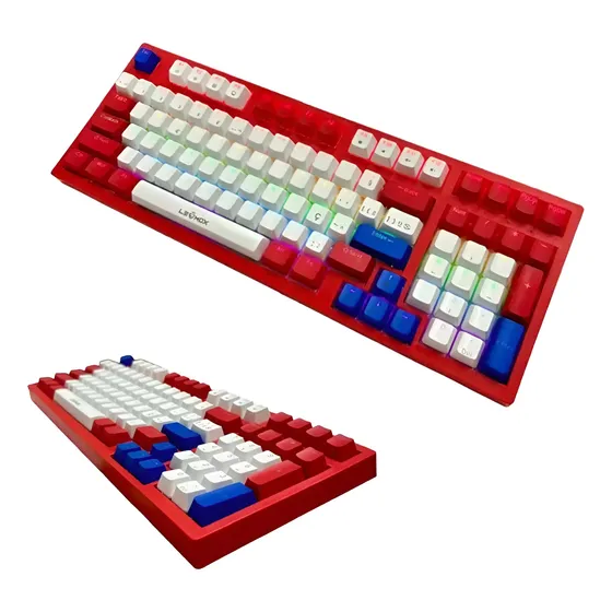 Teclado Mecanico Rgb Preto Azul Vermelho Pc Gamer Switch Usb Teclado Mecanico Rgb Preto Azul Vermelho Pc Gamer Switch Usb