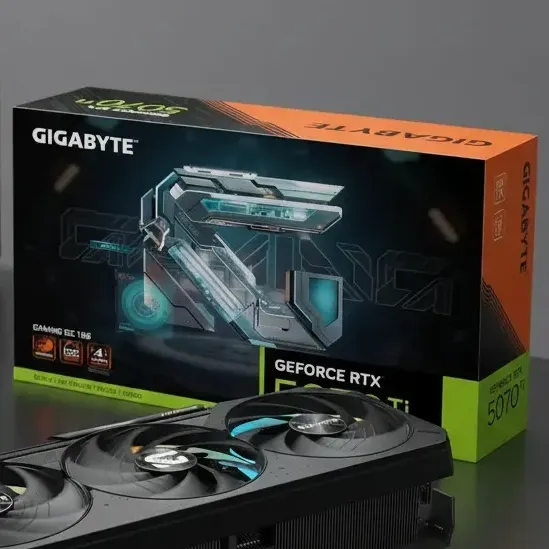 Placa De Vídeo Gigabyte Geforce Rtx 5070 Ti Gaming Oc 16gb