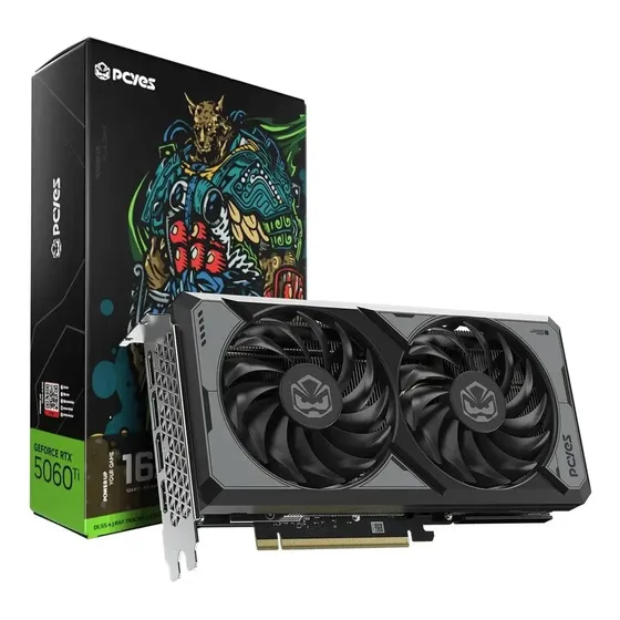 Placa De Vídeo Pcyes Geforce Rtx 5060 Ti, 16gb Gddr7 128-bit Placa De Vídeo Pcyes Geforce Rtx 5060 Ti, 16gb Gddr7 128-bit