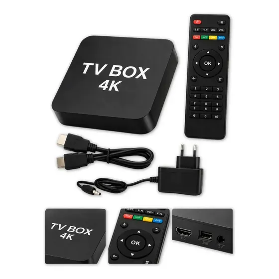 Smart Tv Box Android 10 4k Wi-fi 2gb Ram 16gb Compatível com Netflix Prime YouTube - iDeel