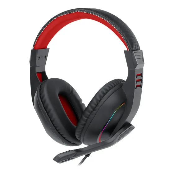 Headset Gamer Redragon Ares Rgb Preto Preto - H120