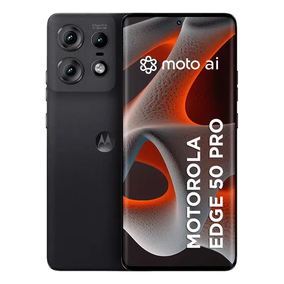 Smartphone Motorola Edge 50 Pro 5G - 256GB 12GB RAM + 12GB RAM Boost 50MP Ultra-Pixel AI Camera IP68 NFC - Preto - Aceitável (Recondicionado)