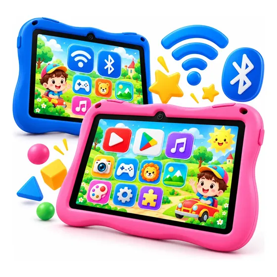Tablet Infantil Criança Kids Azul/rosa 8gb 128gb Jogos Wi-fi