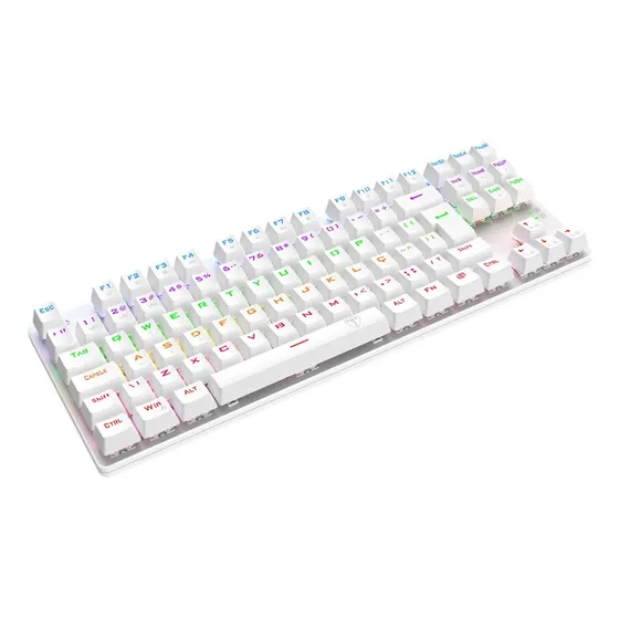 Teclado Mecânico Gamer T-dagger Bora Iluminação Rainbow Branco Português Brasil Teclado Mecânico Gamer T-dagger Bora Iluminação Rainbow Branco Português Brasil