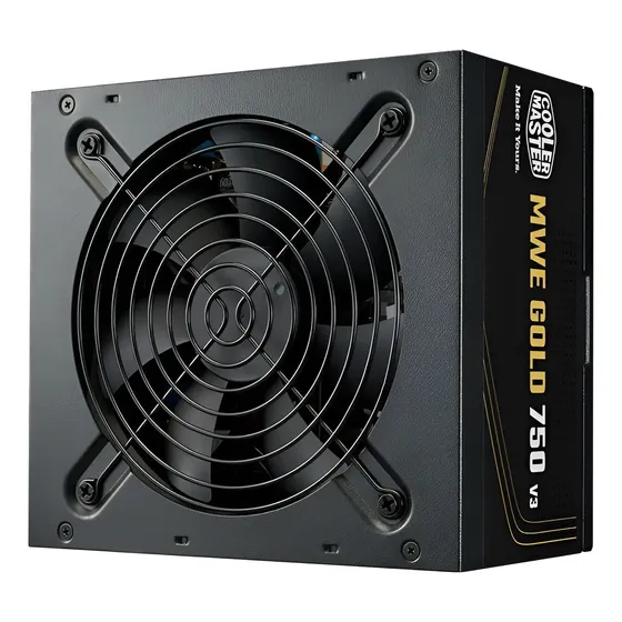 Fonte Cooler Master 750w Mwe Gold V3 Atx 3.1, 80plus C/ Cabo