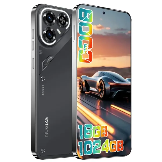 Celular pava7 pro 5G Smartphone | Grande memória 16GB RAM 1024GB ROM | Processador Dimensity 9200 | Bateria grande de 8000mAh | Câmera HD+